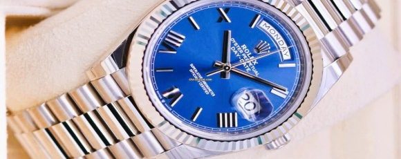 Haute Horologe - ROLEX DAYDATE 40MM WHITE GOLD BLUE Watch Review