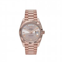 ROLEX DAY-DATE 40 ROSE GOLD SUNDUST SET WITH DIAMONDS 228235