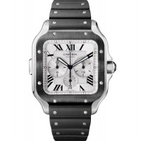 CARTIER SANTOS CHRONOGRAPH EXTRA LARGE ADLC STEEL 43.3MM - CRWSSA0017