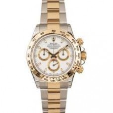 ROLEX DAYTONA STEEL & YELLOW GOLD WHITE DIAL 40mm 116503