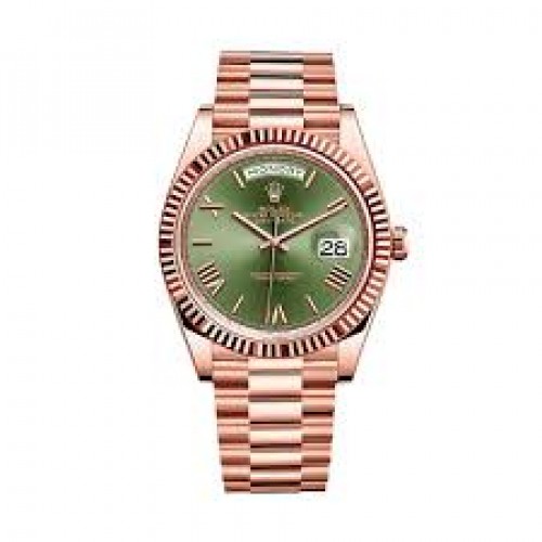 ROLEX DAY-DATE ROSE GOLD OLIVE GREEN 40mm 228235