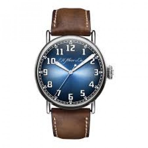 H. MOSER & CIE HERITAGE CENTRE SECONDS FUNKY BLUE FUME STAINLESS STEEL 42MM - 8200-1201 