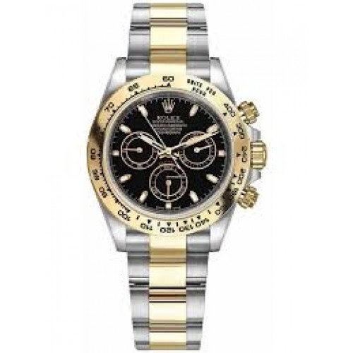 ROLEX DAYTONA STEEL & YELLOW GOLD BLACK DIAL 40mm 116503